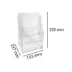 Picture of EXACOMPTA A4 COUNTER DISPLAY 3 TIER PORTRAIT 28MM DEEP